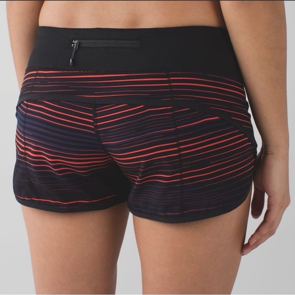 Lululemon Striped Running Shorts